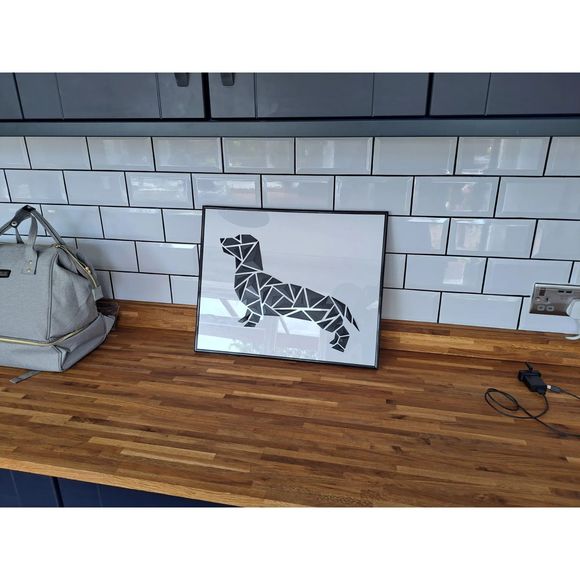DGEmily Geometric Dachshund Wall Art | Large-Scale | Custom Sizes!! - Picture 4 of 5